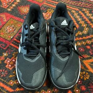 NWOT 10.5 Adidas Black and White Athletic Shoes with Mesh Upper